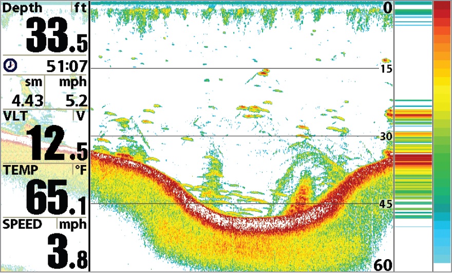 Humminbird HELIX 5 Structure Scan Whiteline